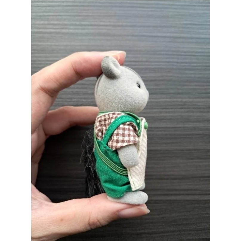 森林家族 絕版 二手 灰松鼠 水車 麵包店 店員 爸爸 尺寸【小小玩具森森的坑】-細節圖5