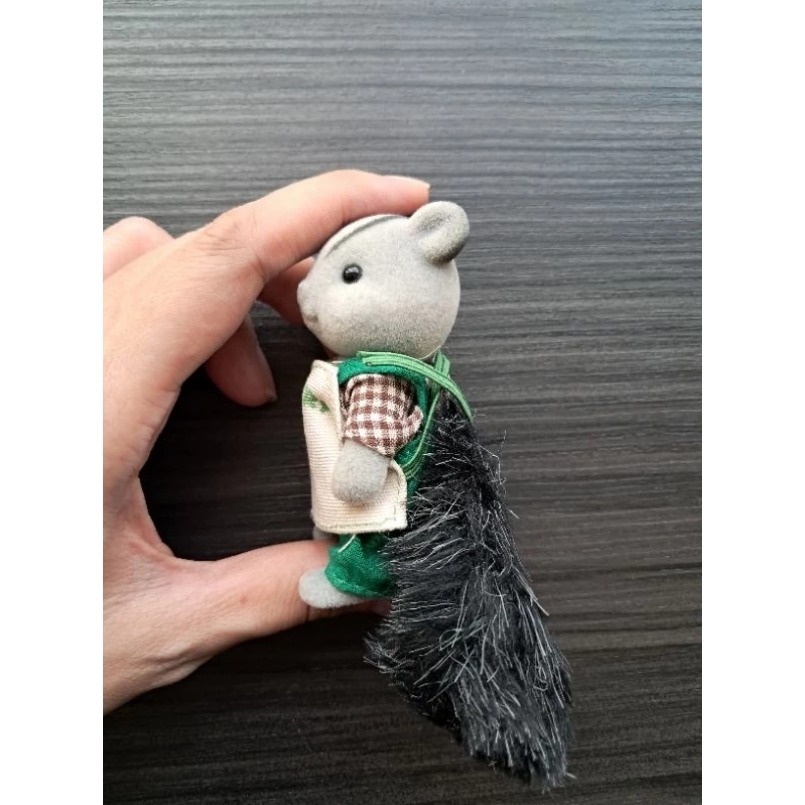 森林家族 絕版 二手 灰松鼠 水車 麵包店 店員 爸爸 尺寸【小小玩具森森的坑】-細節圖6