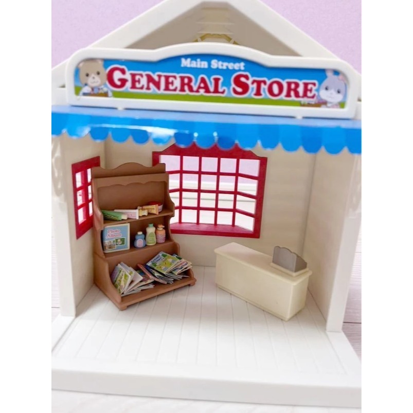 森林家族 絕版 雜貨店 二手 美版雜貨店 小屋 Main Street General Store【小小玩具森森的坑】-細節圖2