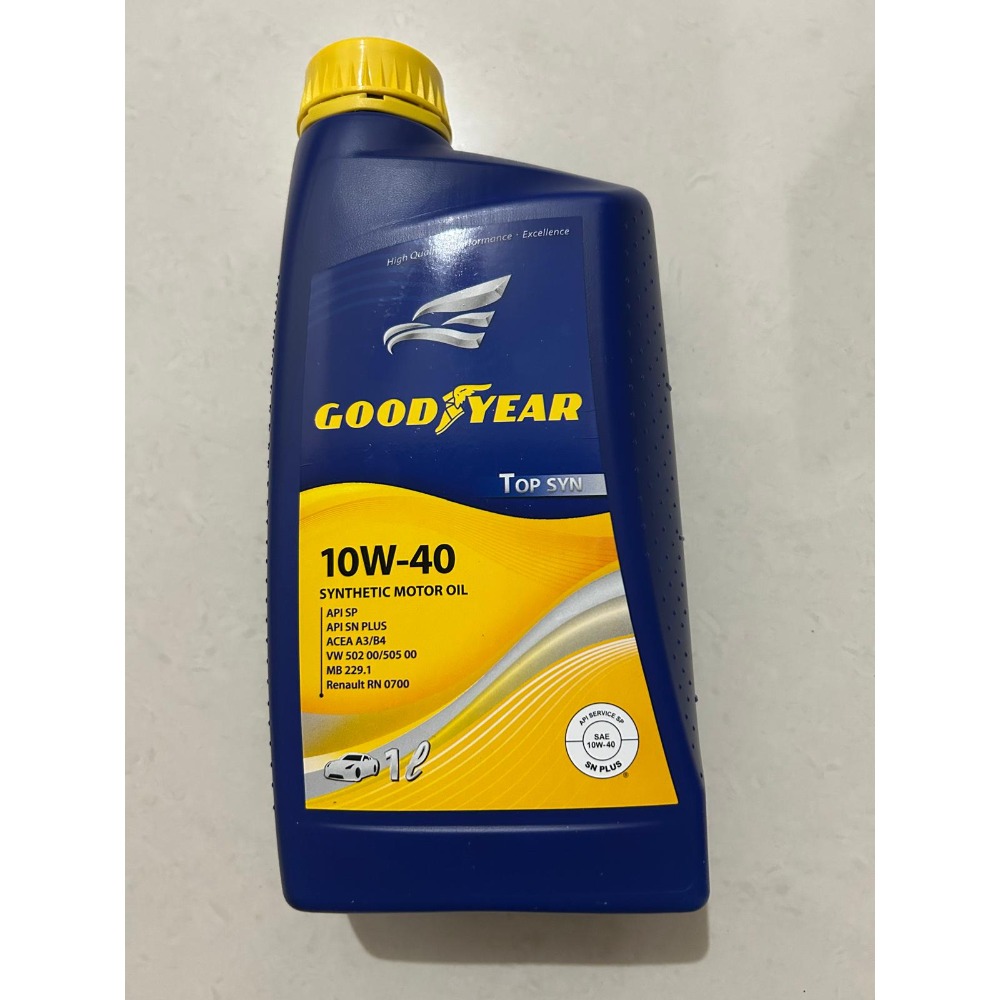 固特異10w-40機油4瓶送機油芯-細節圖2