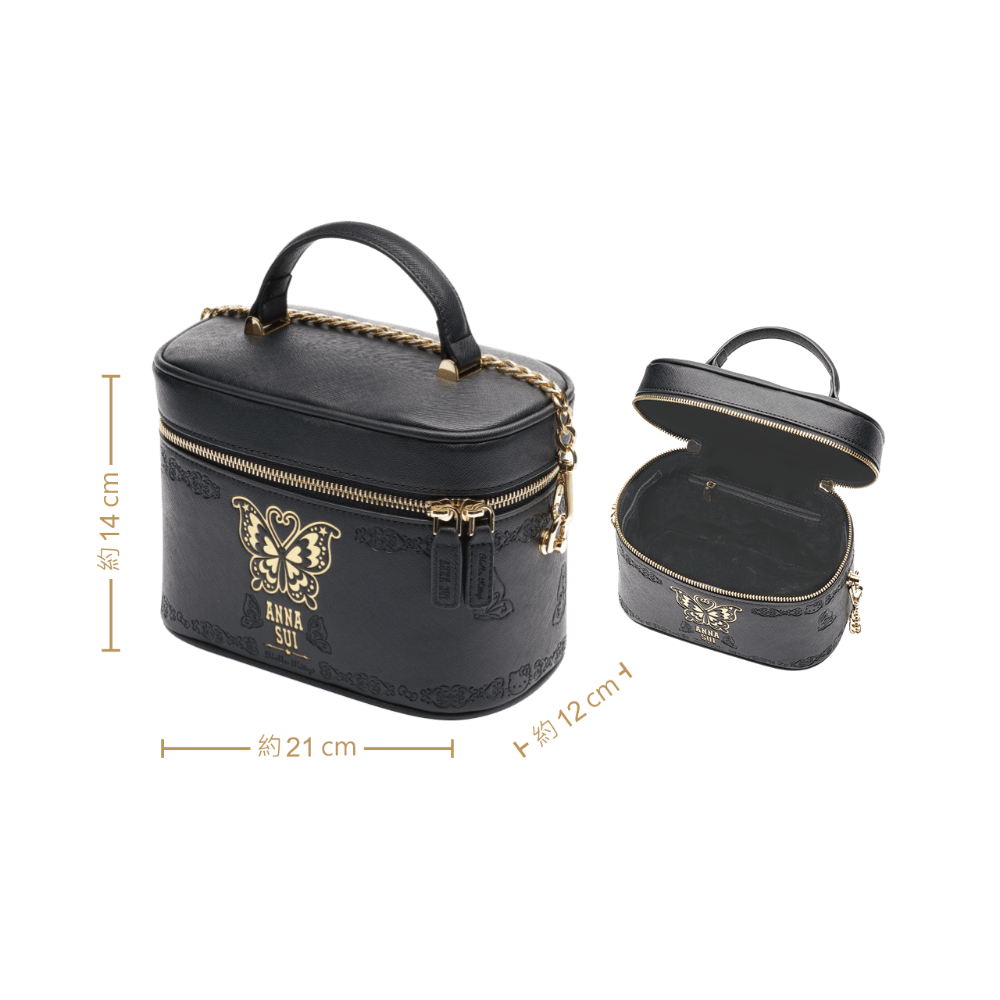 全新💝Anna Sui & Hello Kitty 聯名時尚隨行化妝包-細節圖4