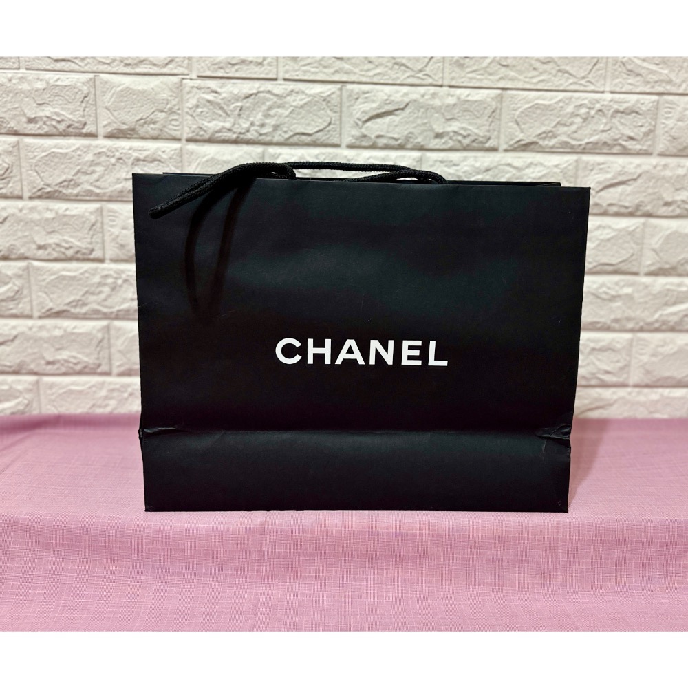「美玫家」二手精品 Chanel 紙袋 黑色 一入-細節圖2