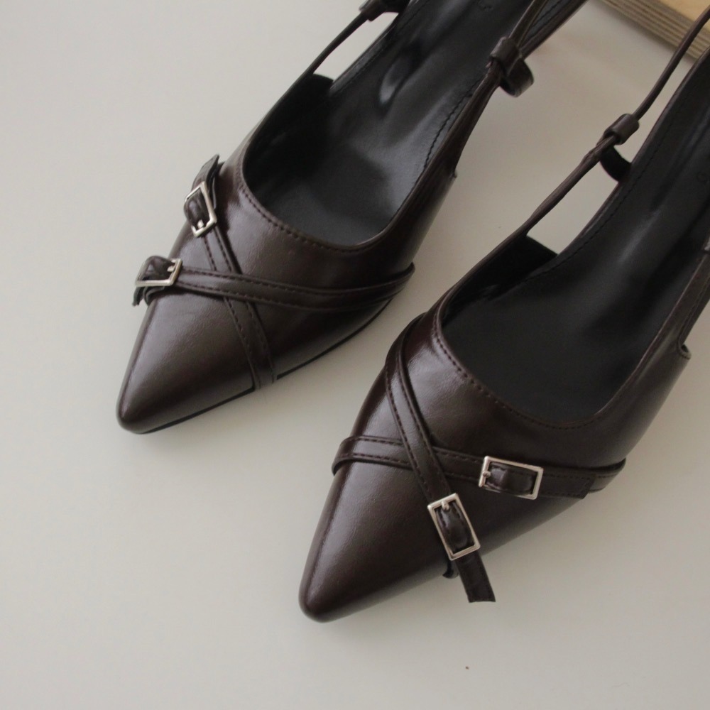 【交叉6cm】韓國東大門超軟皮尖頭跟鞋｜6cm細跟｜不磨腳｜大尺碼｜久走不累｜OL ｜通勤｜尖頭鞋-規格圖10