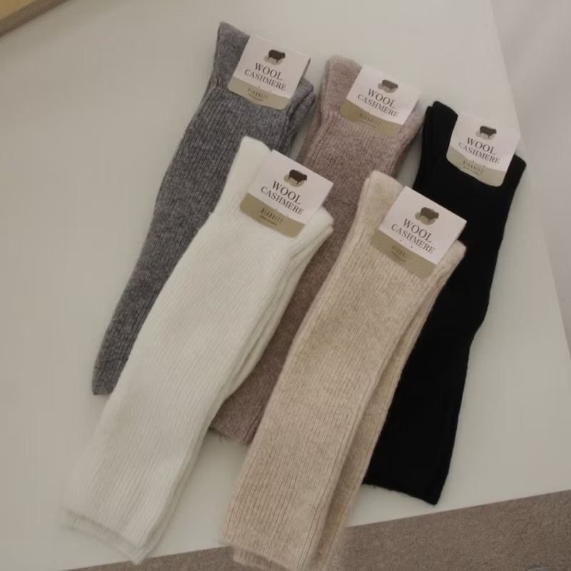 頂級柔嫩羊絨長襪 羊毛小腿襪 羊毛長襪 羊毛襪 柔軟 保暖 保暖襪 登山襪 堆堆襪 韓國製 韓國代購 寒流必備-細節圖6