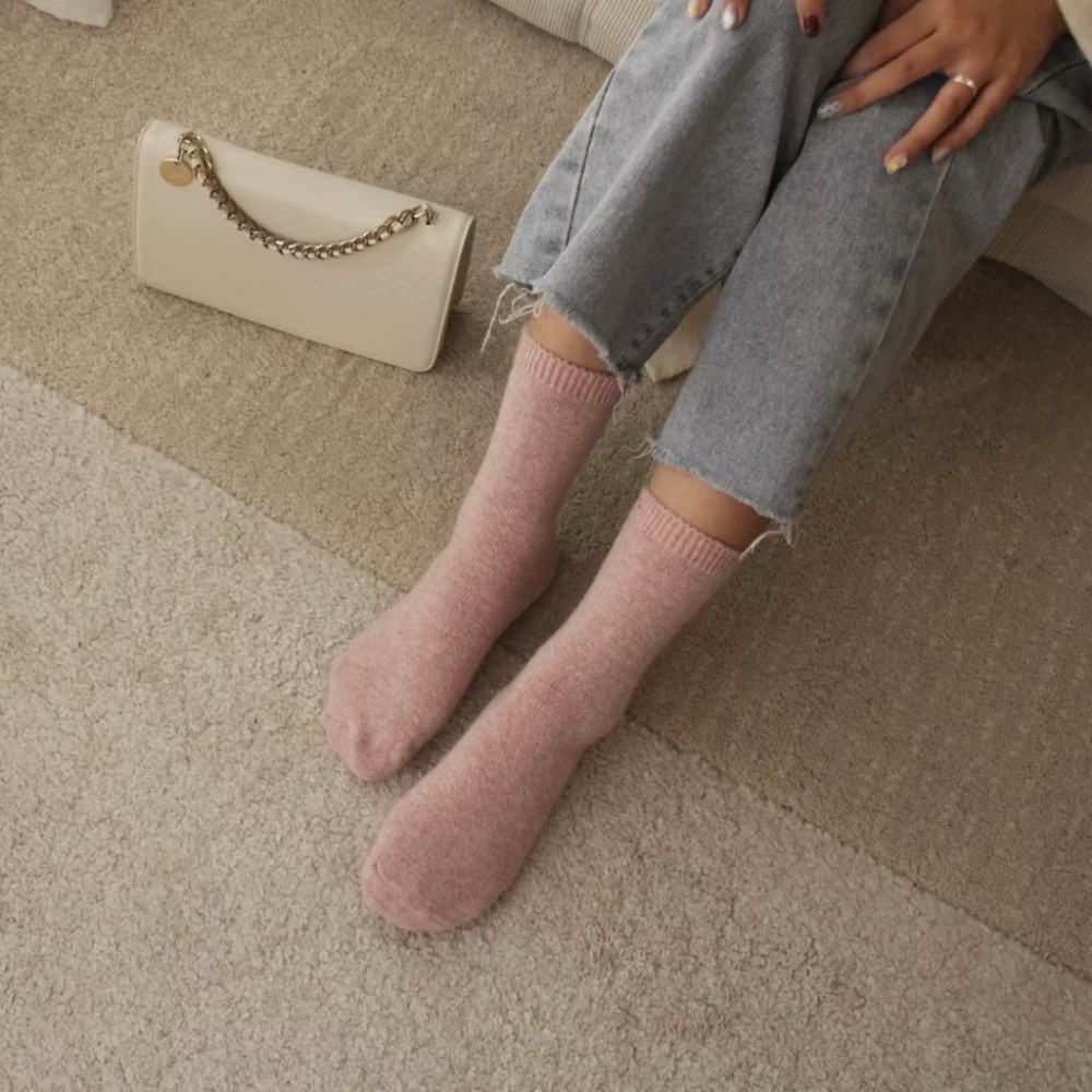 頂級柔嫩保暖羊毛襪 喀什米爾 美麗諾 羊絨 薄款羊毛襪 韓國製 厚襪 保暖襪 厚羊毛襪 睡覺襪 寒流必備-細節圖6