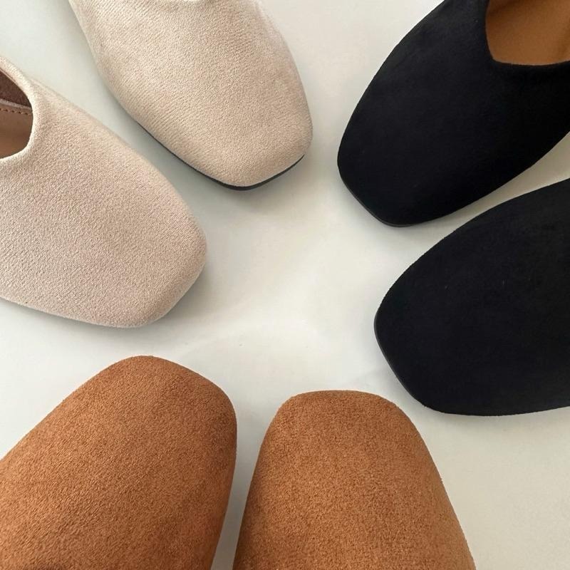 真皮瑪莉珍 麂皮 絨面 牛皮娃娃鞋 低跟瑪莉珍 韓國女鞋 細帶 真皮製 包頭鞋 娃娃鞋 平底鞋 瑪莉珍鞋-細節圖5