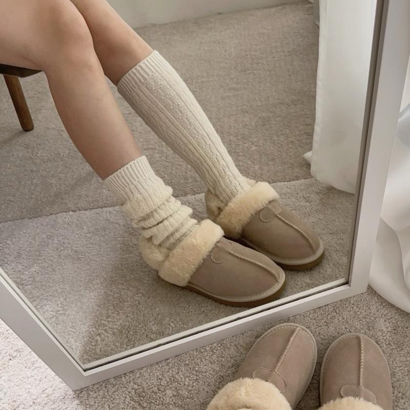 『現貨』 韓國製 加厚款羊毛堆堆襪套 麻花襪套 厚款 泡泡襪 兩用 羊毛襪 韓國代購 寒流必備 冬天必備 堆堆襪-細節圖3