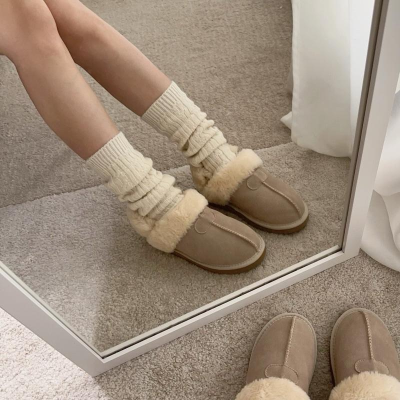 『現貨』 韓國製 加厚款羊毛堆堆襪套 麻花襪套 厚款 泡泡襪 兩用 羊毛襪 韓國代購 寒流必備 冬天必備 堆堆襪-細節圖4