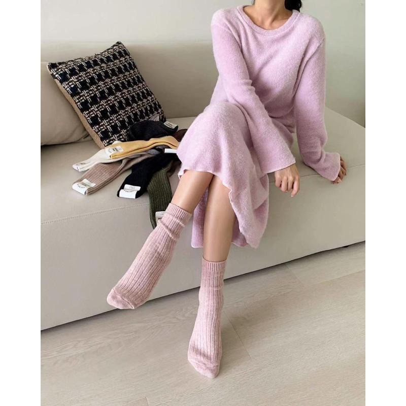 『羊毛54%羊絨5%』加厚款 厚款羊毛襪 坑條 紮實厚襪 羊毛襪 韓國製 保暖襪 韓國襪 女襪 男襪 寒流必備-細節圖5