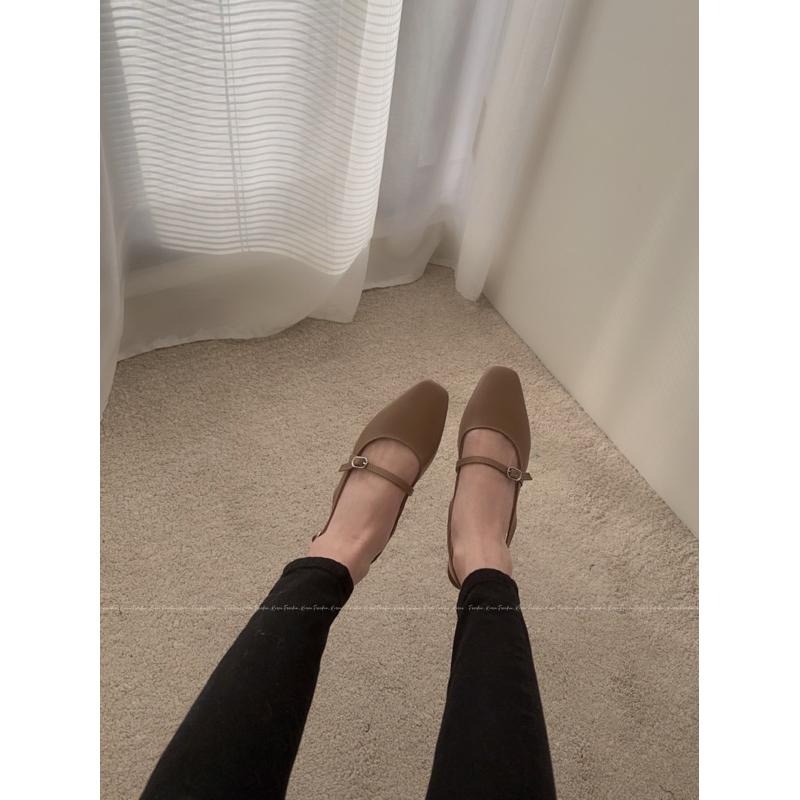 『現+預』激推|舒適百搭可調式瑪莉珍 涼拖鞋 後空鞋 穆勒鞋 尖頭穆勒鞋 韓國代購 Freedom_Korea-細節圖2