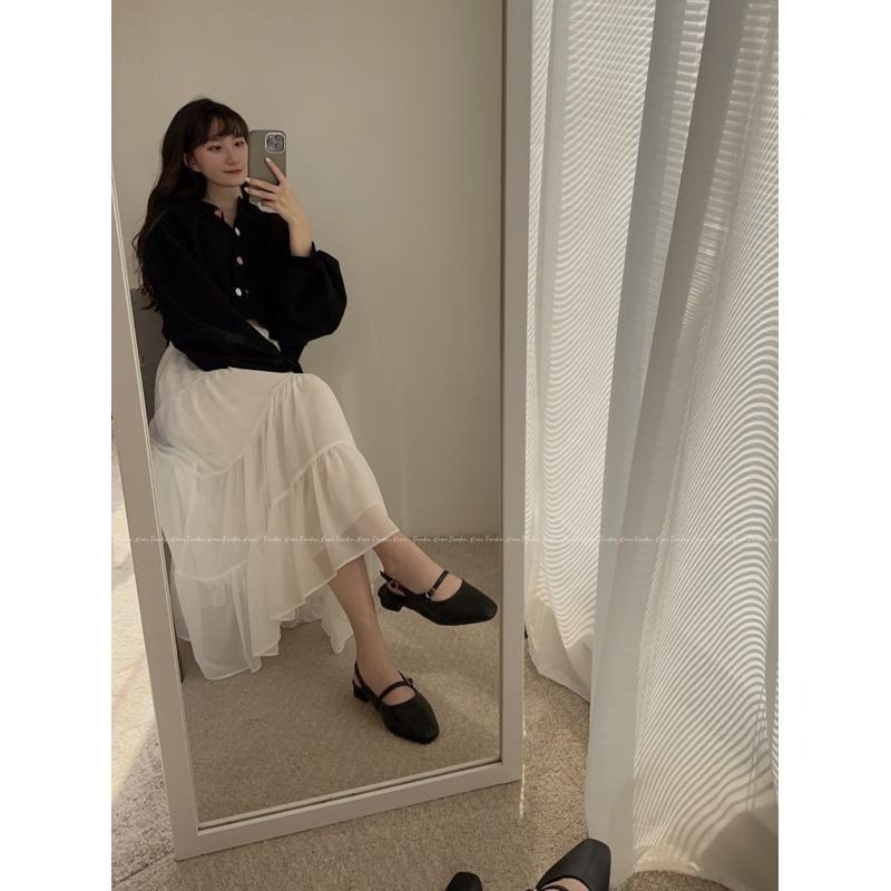 『現+預』激推|舒適百搭可調式瑪莉珍 涼拖鞋 後空鞋 穆勒鞋 尖頭穆勒鞋 韓國代購 Freedom_Korea-細節圖3