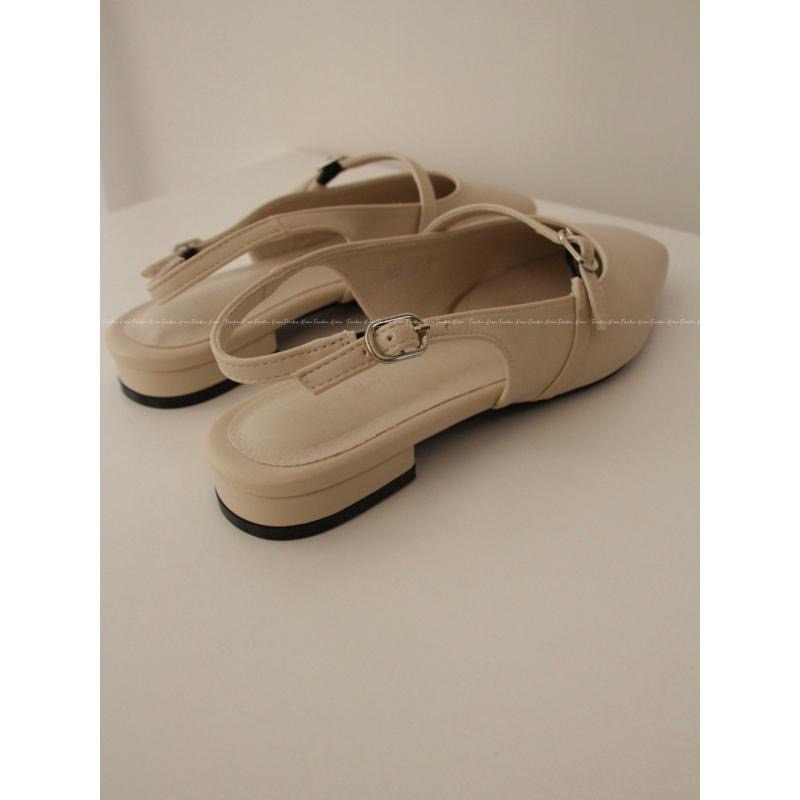 『現+預』激推|舒適百搭可調式瑪莉珍 涼拖鞋 後空鞋 穆勒鞋 尖頭穆勒鞋 韓國代購 Freedom_Korea-細節圖7