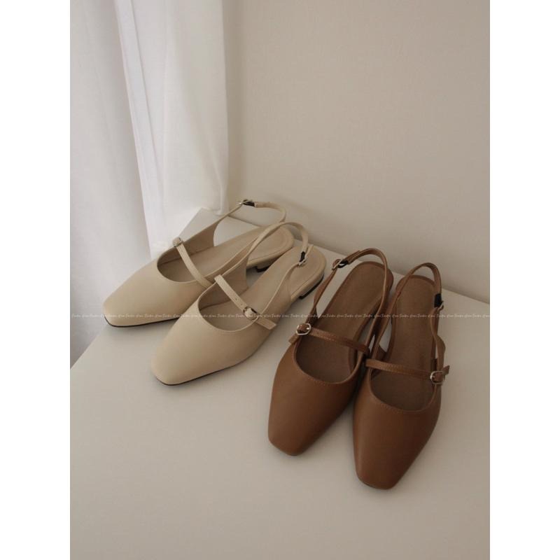 『現+預』激推|舒適百搭可調式瑪莉珍 涼拖鞋 後空鞋 穆勒鞋 尖頭穆勒鞋 韓國代購 Freedom_Korea-細節圖8