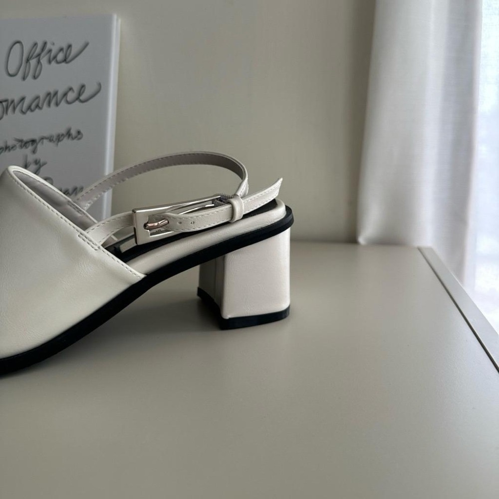 韓國質感粗跟魚口涼鞋 女 久站不痛 修飾腿型 穩定粗跟 百搭高跟鞋 夏季新款 韓國女鞋-細節圖4