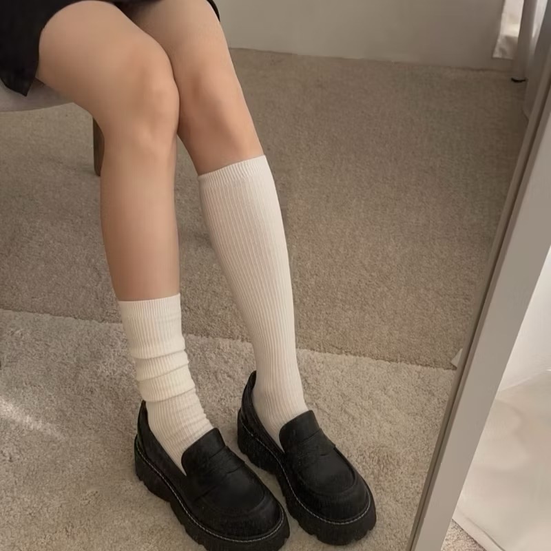 【現貨】韓國製 網紅款 爆單 堆堆襪 中長襪  泡泡襪 韓國代購-細節圖2