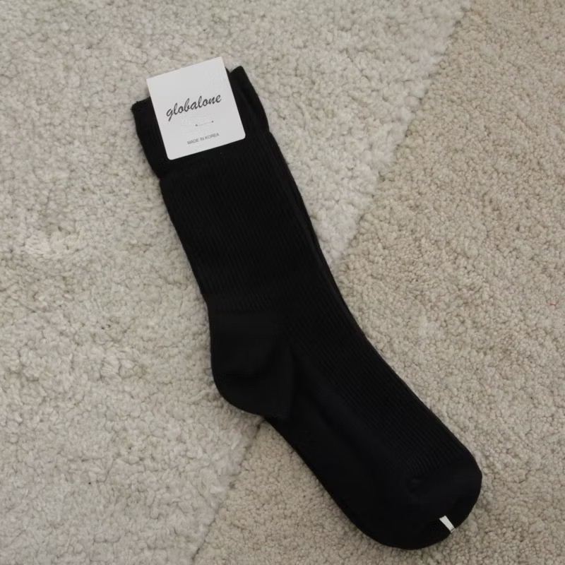 最短！黑色（中筒襪18cm)