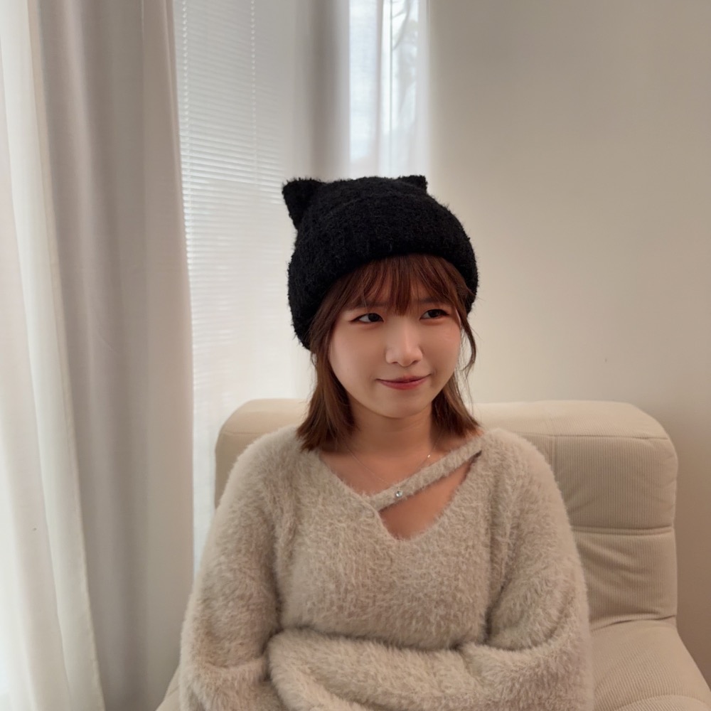 貓耳帽 雙層保暖帽 韓國製 韓國代購-細節圖7