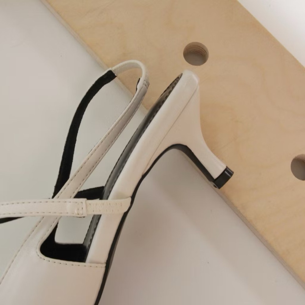 韓國東大門超軟皮尖頭跟鞋｜6cm細跟｜不磨腳｜大尺碼｜高跟鞋｜OL ｜通勤｜尖頭鞋-規格圖1