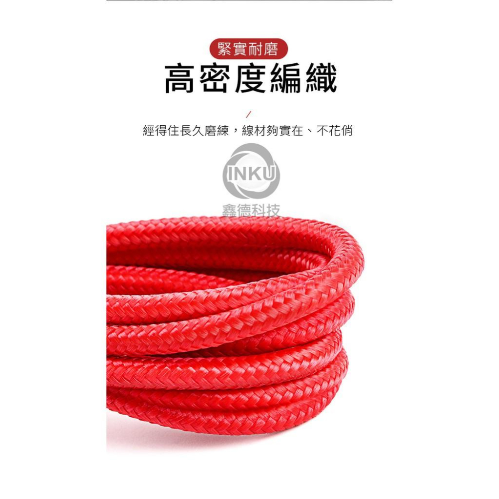 倍思 卡福樂 蘋果快充線 2.4A Lightning 0.5m 1m 2m 3m-細節圖4