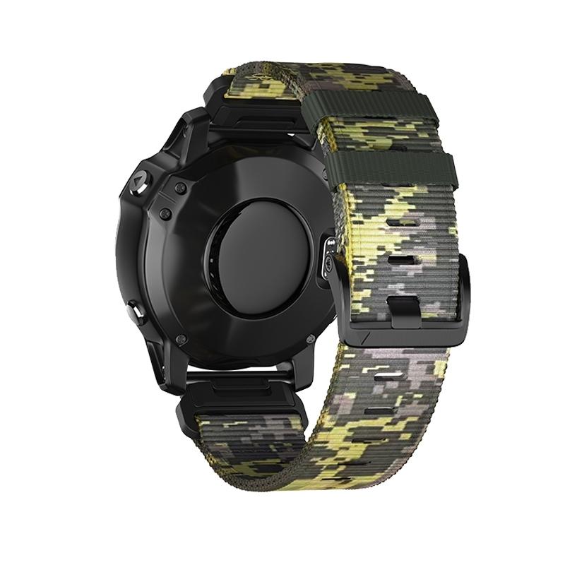 ibits Garmin fenix7 戰術尼龍編織錶帶 快拆替換腕帶 運動舒適工裝風 22mm 26mm-細節圖2
