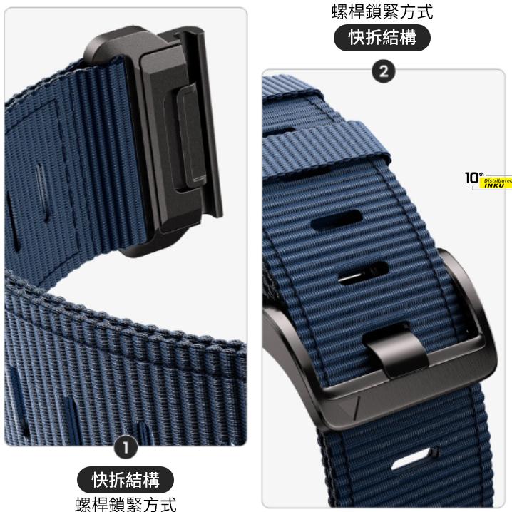 ibits Garmin fenix7 戰術尼龍編織錶帶 快拆替換腕帶 運動舒適工裝風 22mm 26mm-細節圖3