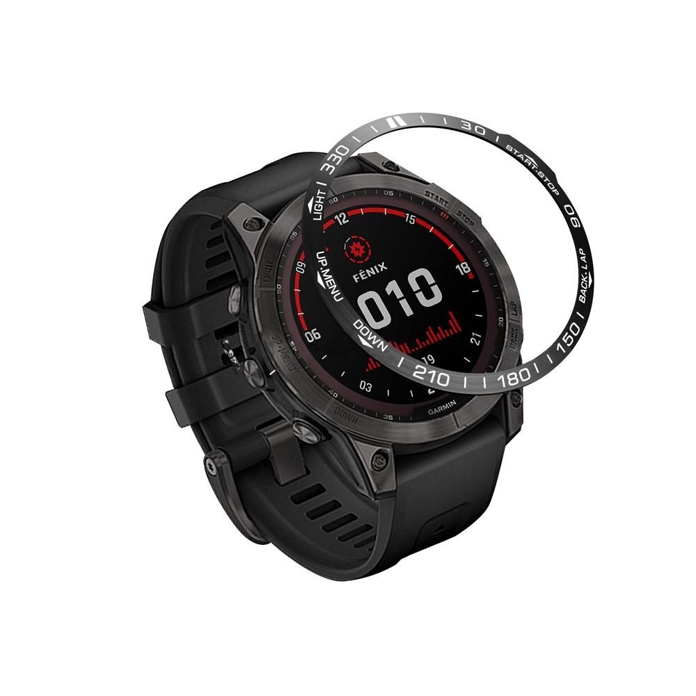 ibits Garmin Fenix金屬刻度圈 競速保護環 不鏽鋼 3 8代通用-細節圖2