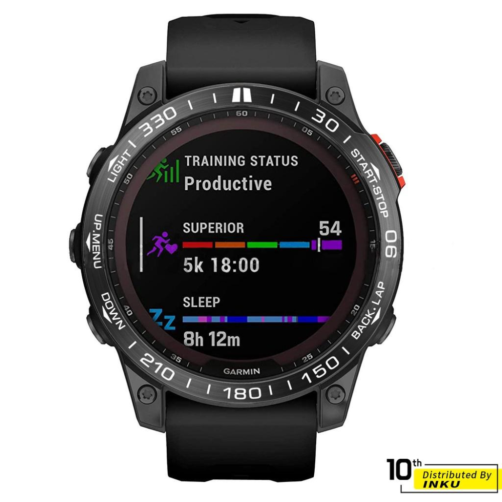 ibits Garmin Fenix金屬刻度圈 競速保護環 不鏽鋼 3 8代通用-細節圖3