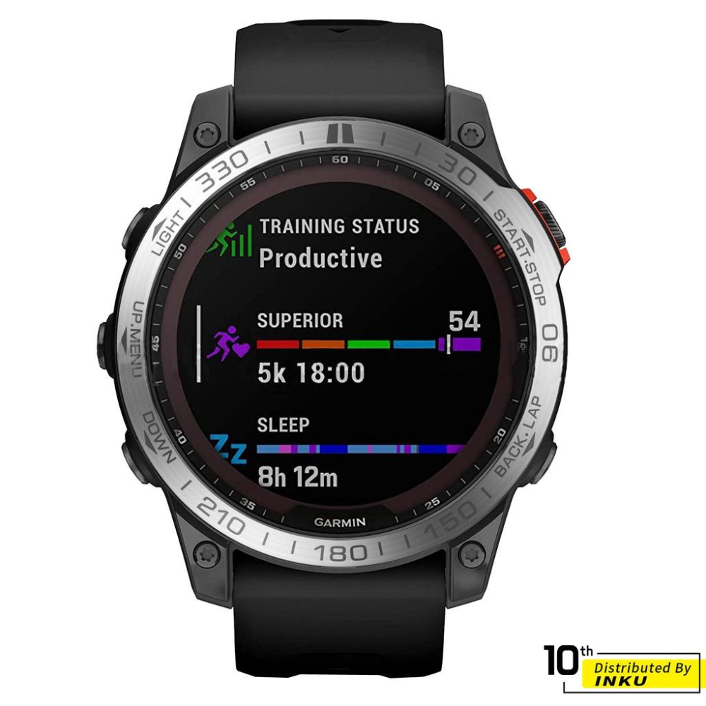 ibits Garmin Fenix金屬刻度圈 競速保護環 不鏽鋼 3 8代通用-細節圖4