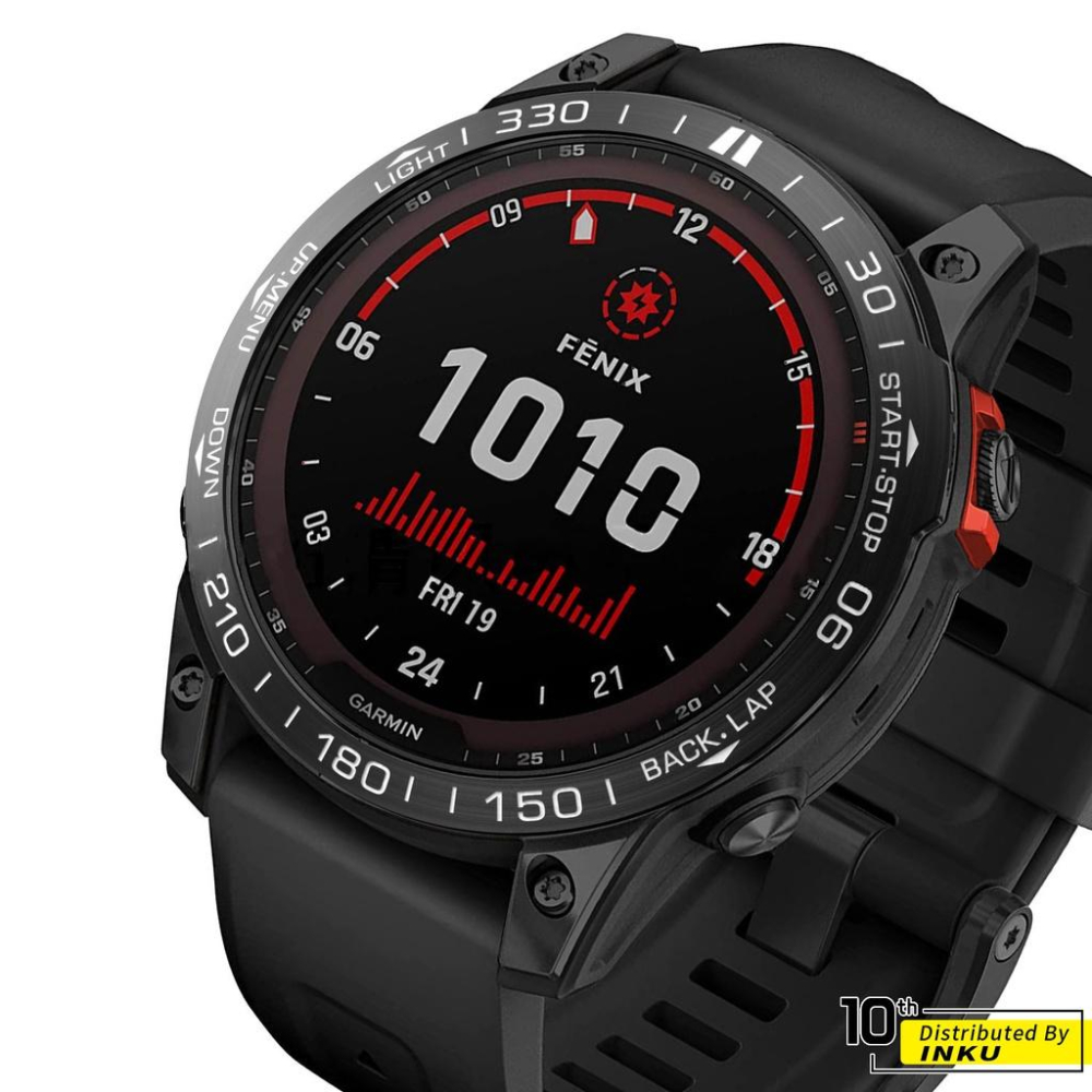 ibits Garmin Fenix金屬刻度圈 競速保護環 不鏽鋼 3 8代通用-細節圖6