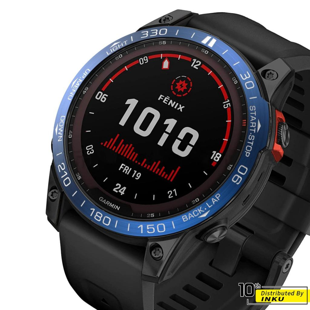 ibits Garmin Fenix金屬刻度圈 競速保護環 不鏽鋼 3 8代通用-細節圖7