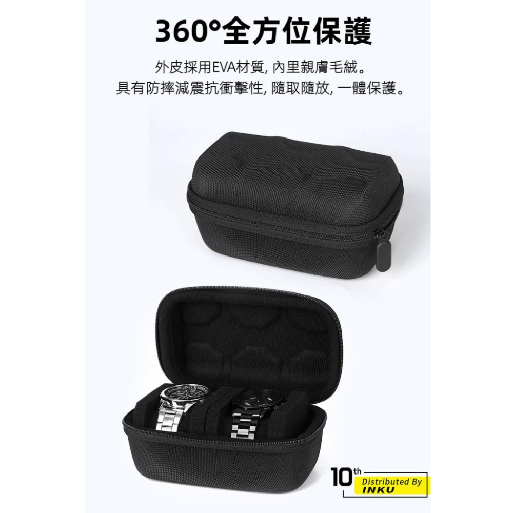 ibits SK Ⅱ 智能手錶收納包 多卡位華為蘋果錶盒 手錶首飾硬殼收納盒-細節圖7