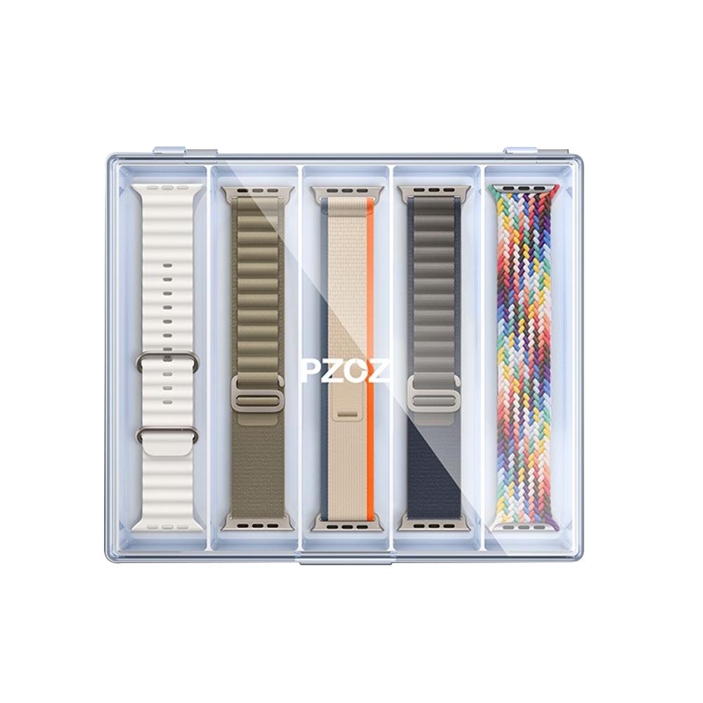PZOZ Apple Watch錶帶收納盒 透明壓克力單手開蓋 防塵整理包-細節圖2