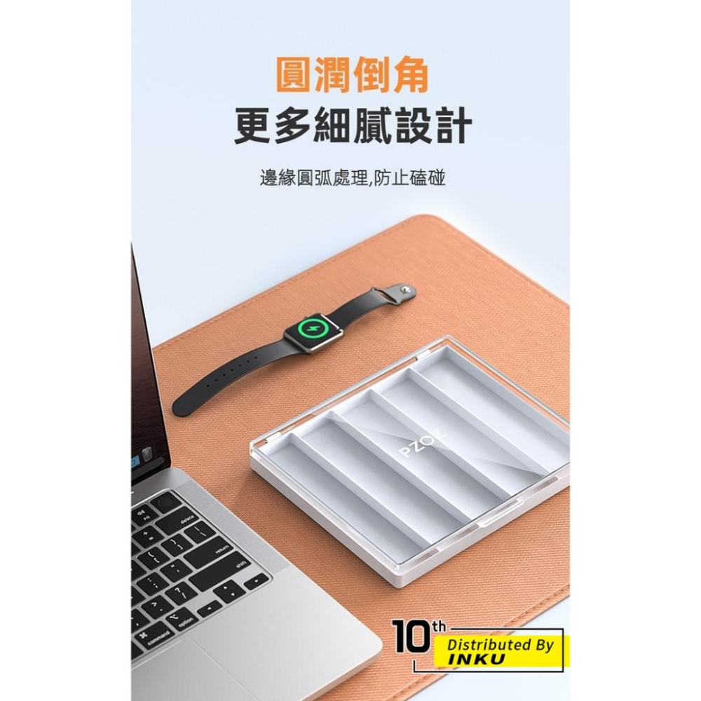 PZOZ Apple Watch錶帶收納盒 透明壓克力單手開蓋 防塵整理包-細節圖6