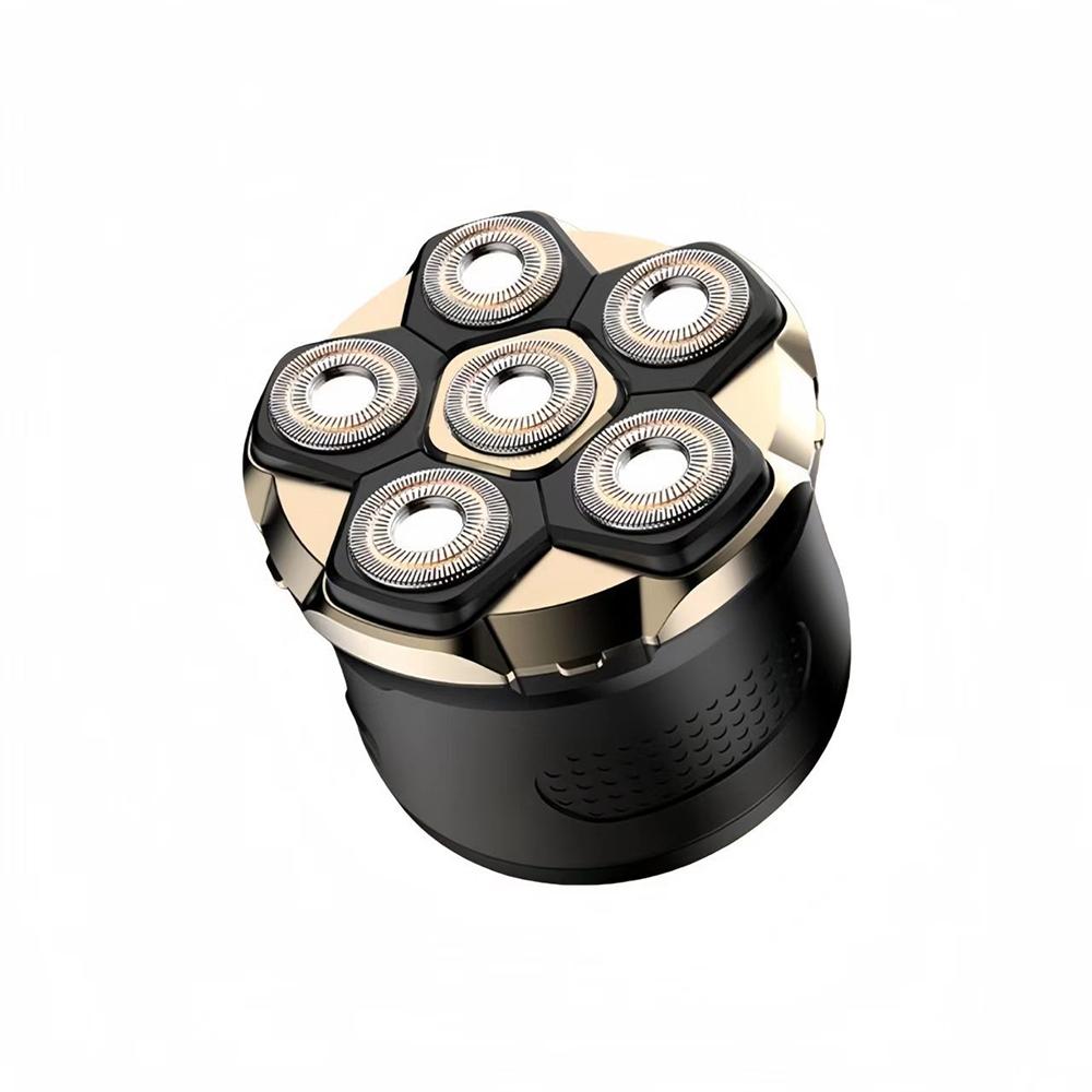 ibits Mericle 六刀頭電動刮鬍刀 可剃光頭 全身水洗 LED數顯 乾濕兩用 Type-C充電 YC808-細節圖2