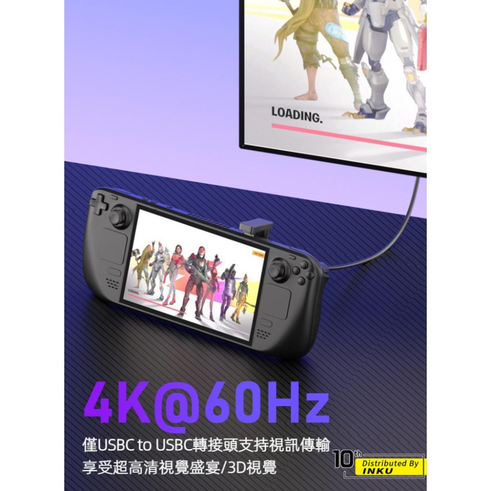 ibits MDD TypeC U型轉接頭 高速傳輸 4K60Hz投影 Steam Deck Switch-細節圖5