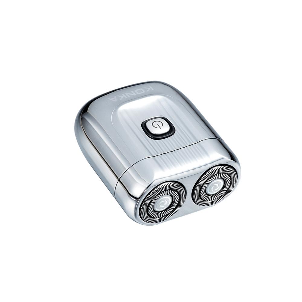 KONKA康佳 雙刀頭電動刮鬍刀 TypeC充電 IPX6防水 雙網浮動 KTXD1311T-細節圖2