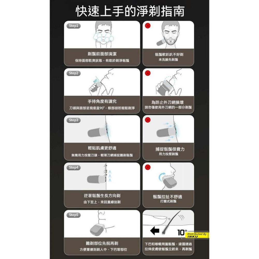 KONKA康佳 數顯電動刮鬍刀 Type-C充電 弧面雙環刀網 KTXD-0815-T-細節圖7