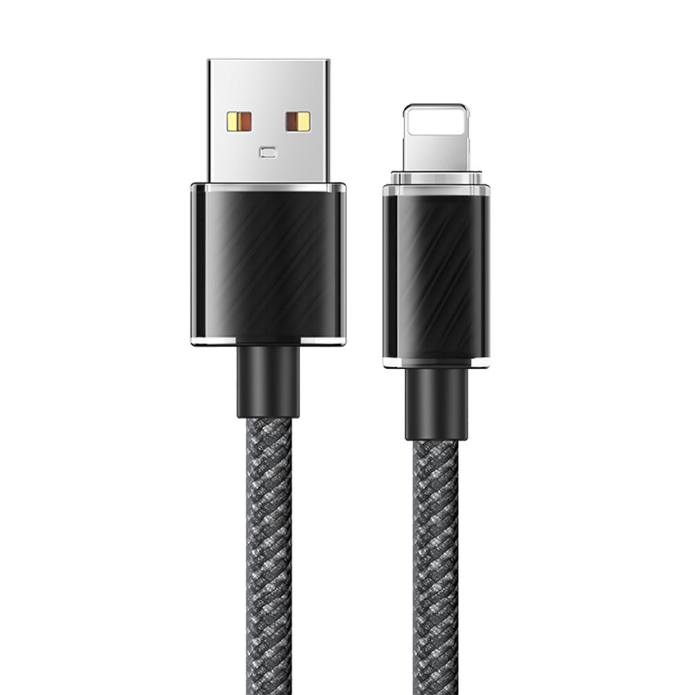 Mcdodo 麥多多 晶體 蘋果 充電線 傳輸線 手機線 3A 耐用 Lightning 透明 1.2/2M 公司貨-細節圖2