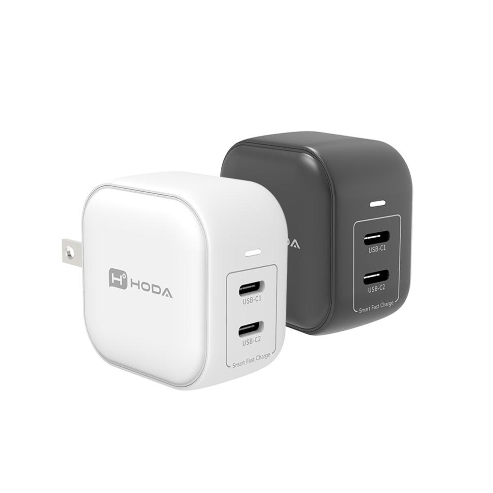 HODA 45W GaN氮化鎵智慧方型雙孔電源供應器-細節圖2