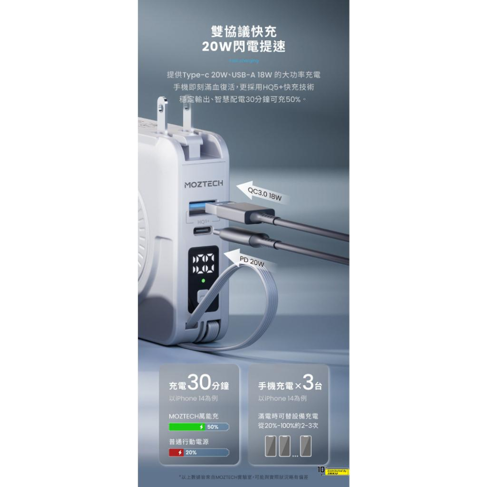 MOZTECH 萬能充Pro 多功能轉接頭 歐規英規 旅行萬用充電頭插頭-細節圖6