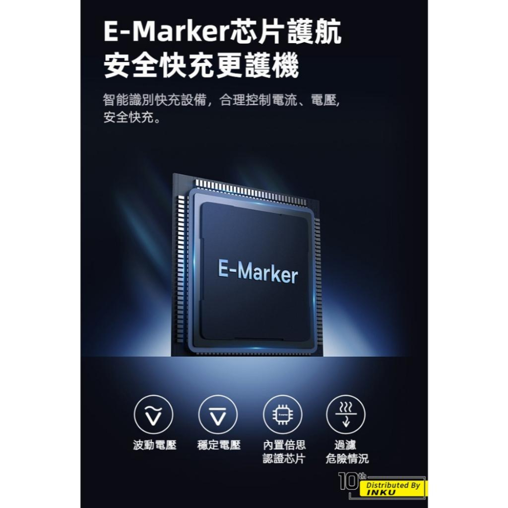 倍思 魚眼車用彈簧快充線 TypeC to TypeC 100W 導航通話高效便攜 1m-細節圖6