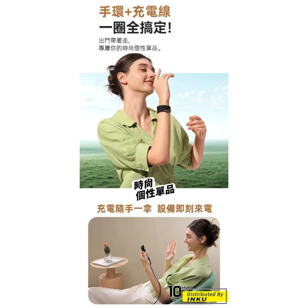 倍思 鎢金磁吸快充線 TypeC to TypeC PD100W 鋅合金編織線身 1m-細節圖4