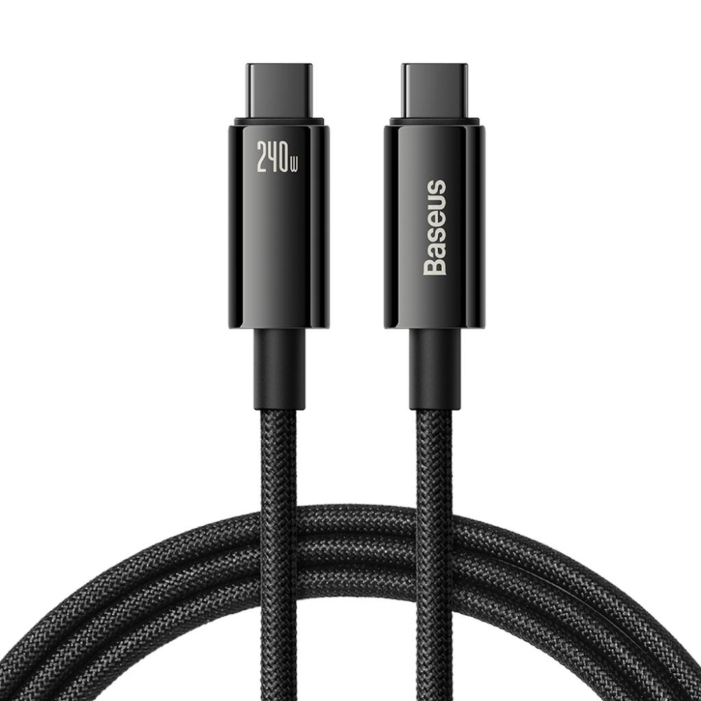 倍思 鎢金 240W PD快充線 雙TypeC 鋅合金 辦公手遊閃充 1M 2M 3M-細節圖2