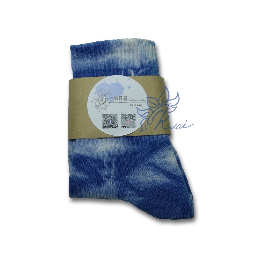 藍染-男女潮襪-細節圖3