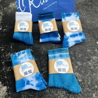 藍染-男女潮襪-細節圖4