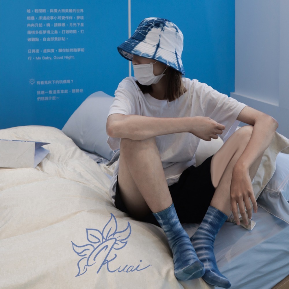 藍染-男女潮帽-細節圖9