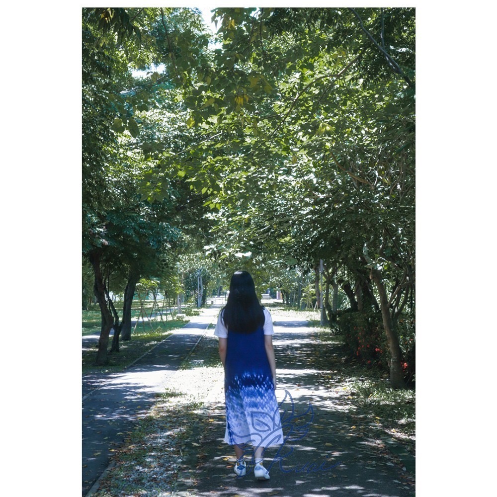 藍染綁帶長洋-細節圖5