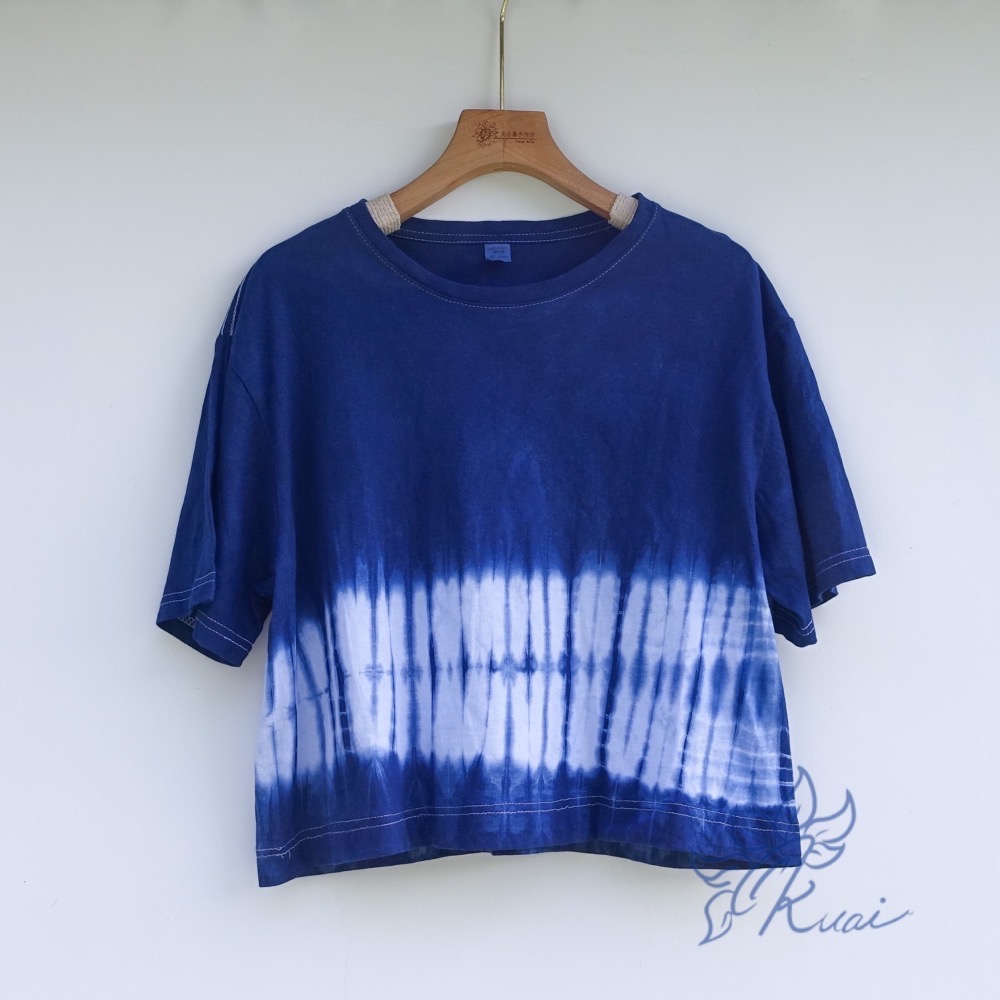 藍染短板Tshirt-細節圖2