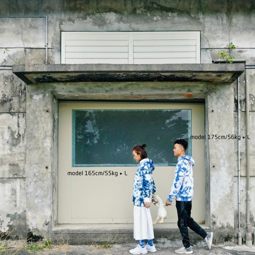 藍染大學帽T-細節圖2