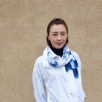 藍染嫘縈圍巾(小條)